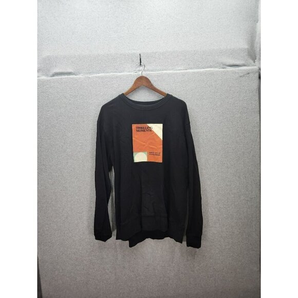 Zara Other - Zara Thrilling Moments Graphic Sweatshirt Black Cotton & Polyester Mens XL